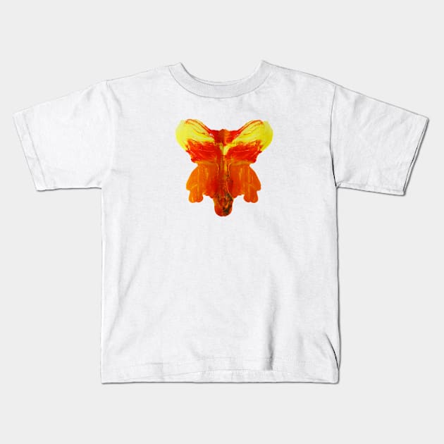 Butterfly Art - 05 - Unique Handicraft Design Kids T-Shirt by Anavarna Project